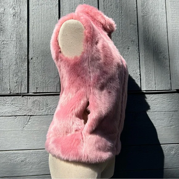 J.Crew Faux Fur Vest, Dusty Rose, NWOT - Picture 11 of 15